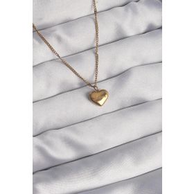Skygo TJ-BKO8931 316L Çelik Gold Renk Kalp Model Love Kolye