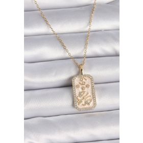 Skygo TJ-BKO9467 316L Çelik Gold Renk Zincir Yengeç Burcu Zirkon Taşlı Kadın Kolye