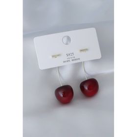 Skygo TJ-BKP6727 Gold Renk Kiraz Model Kadın Küpe