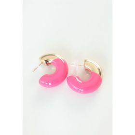 Skygo TJ-BKP8877 CCB Pembe Gold Çift Renk Küpe