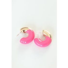 Skygo TJ-BKP8877 CCB Pembe Gold Çift Renk Küpe