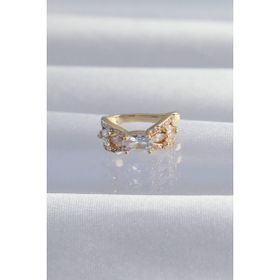 Skygo TJ-BKP9337 Pirinç Gold Renk Zirkon Taş Kaplama Earcuff Küpe
