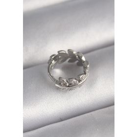 Skygo TJ-PR1303 316L Çelik Gümüş Renk Zirkon Taşlı Yaprak Model Tragus Piercing