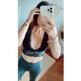 Slash Butik Siyah Dantelli Bralet