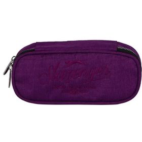 Slazenger 21148 Mor Nakış İşlemeli İki Bölmeli Kalemlık