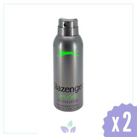 Slazenger Active Sport Yeşil 2x150 ml Erkek Deodorant