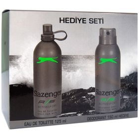 Slazenger Active Sport Yeşil EDT 125 ml + Deodorant Erkek Parfüm Seti