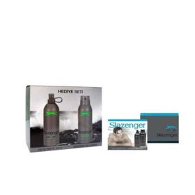 Slazenger Activesport Mavi ve Yeşil EDT 125 ml + 150 ml Deodorant 2'li Set
