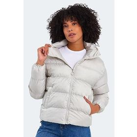 Slazenger Bailey I Taş Gri Kadın Mont