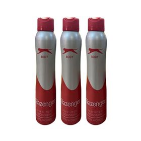 Slazenger Body Kırmızı 3x150 ml Kadın Deodorant
