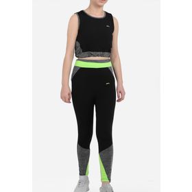 Slazenger Desi Siyah Kız Çocuk Tayt Takım
