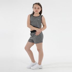 Slazenger Desta Koyu Gri Kız Çocuk Şort Takım