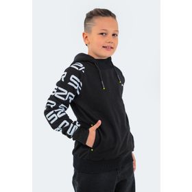 Slazenger Draven Siyah Beyaz Unisex Çocuk Sweatshirt