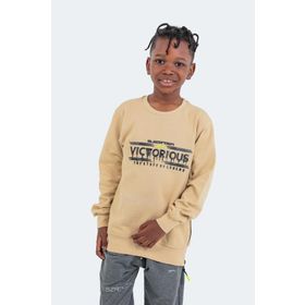 Slazenger Duna IN Bej Unisex Çocuk Sweatshirt