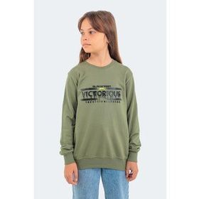 Slazenger Duna In Haki Unisex Çocuk Sweatshirt