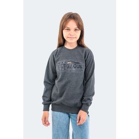 Slazenger Duna In Koyu Gri Unisex Çocuk Sweatshirt