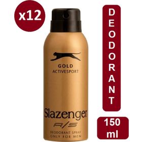 Slazenger Gold Active Sport 12x150 ml Erkek Deodorant