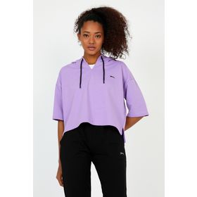 Slazenger Golyat Lila Kadın Sweatshirt