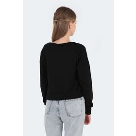 Slazenger Kaıto Siyah Kadın Sweatshirt