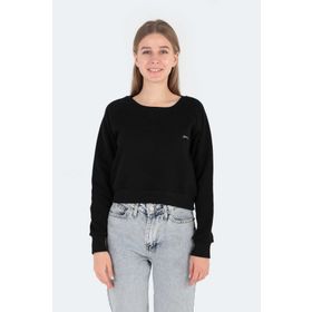 Slazenger Kaıto Siyah Kadın Sweatshirt