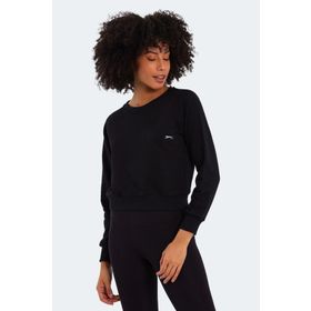 Slazenger Kaıto Siyah Kadın Sweatshirt