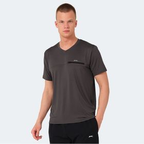 Slazenger Kallias Koyu Gri Erkek T-shirt