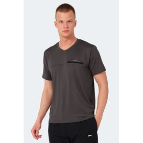 Slazenger Kallias Koyu Gri Erkek T-shirt