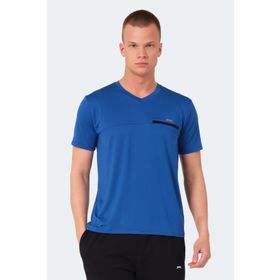 Slazenger Kallias Saks Mavi Erkek T-shirt