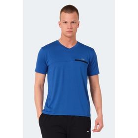 Slazenger Kallias Saks Mavi Erkek T-shirt