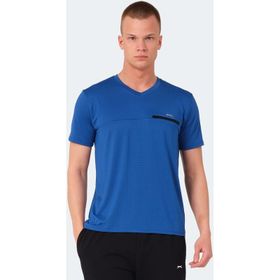 Slazenger Kallias Saks Mavi Erkek T-shirt