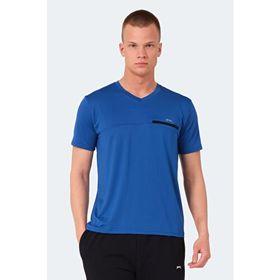 Slazenger Kallias Saks Mavi Erkek T-shirt