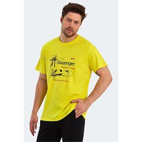 Slazenger Karnen Over Açık Sarı Erkek T-Shirt