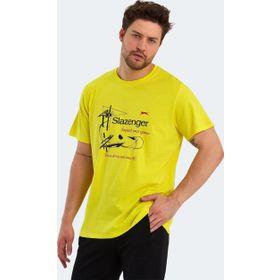 Slazenger Karnen Over Açık Sarı Erkek T-Shirt