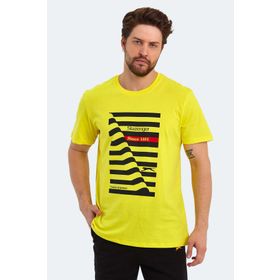 Slazenger Katell Over Açık Sarı Erkek T-shirt