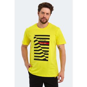 Slazenger Katell Over Açık Sarı Erkek T-shirt