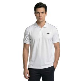 Slazenger KATINA Erkek Polo Yaka Beyaz Tişört