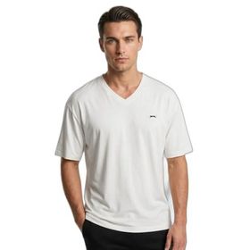 Slazenger KATRE Erkek V Yaka Beyaz Tişört