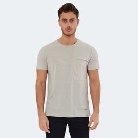 Slazenger Kaurı Taş Gri Erkek T-shirt