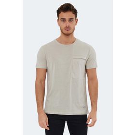 Slazenger Kaurı Taş Gri Erkek T-shirt