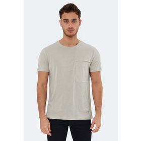 Slazenger Kaurı Taş Gri Erkek T-shirt