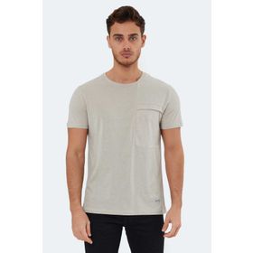 Slazenger Kaurı Taş Gri Erkek T-shirt