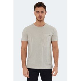 Slazenger Kaurı Taş Gri Erkek T-shirt