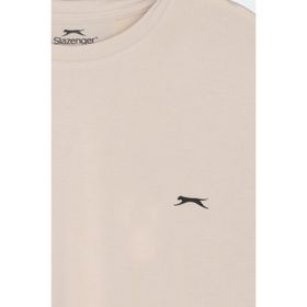 Slazenger KEANE Erkek Oversıze Bej Tişört