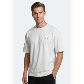 Slazenger KEANE Erkek Oversıze Beyaz Tişört
