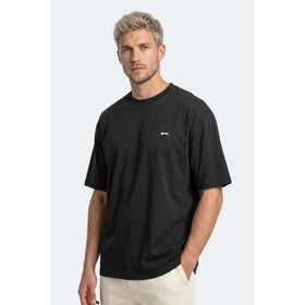 Slazenger KEANE Erkek Oversıze Siyah Tişört