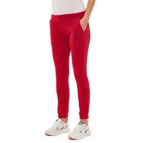 Slazenger Kevork Cepli Dar Paça Kırmızı Kadın Eşofman Altı