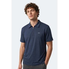 Slazenger Khan Erkek Polo Yaka Lacivert Tişört