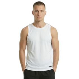 Slazenger Korba Erkek Kolsuz Beyaz Tişört