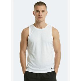 Slazenger Korba Erkek Kolsuz Beyaz Tişört