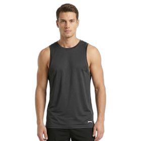 Slazenger KORBA Erkek Kolsuz Koyu Gri Tişört